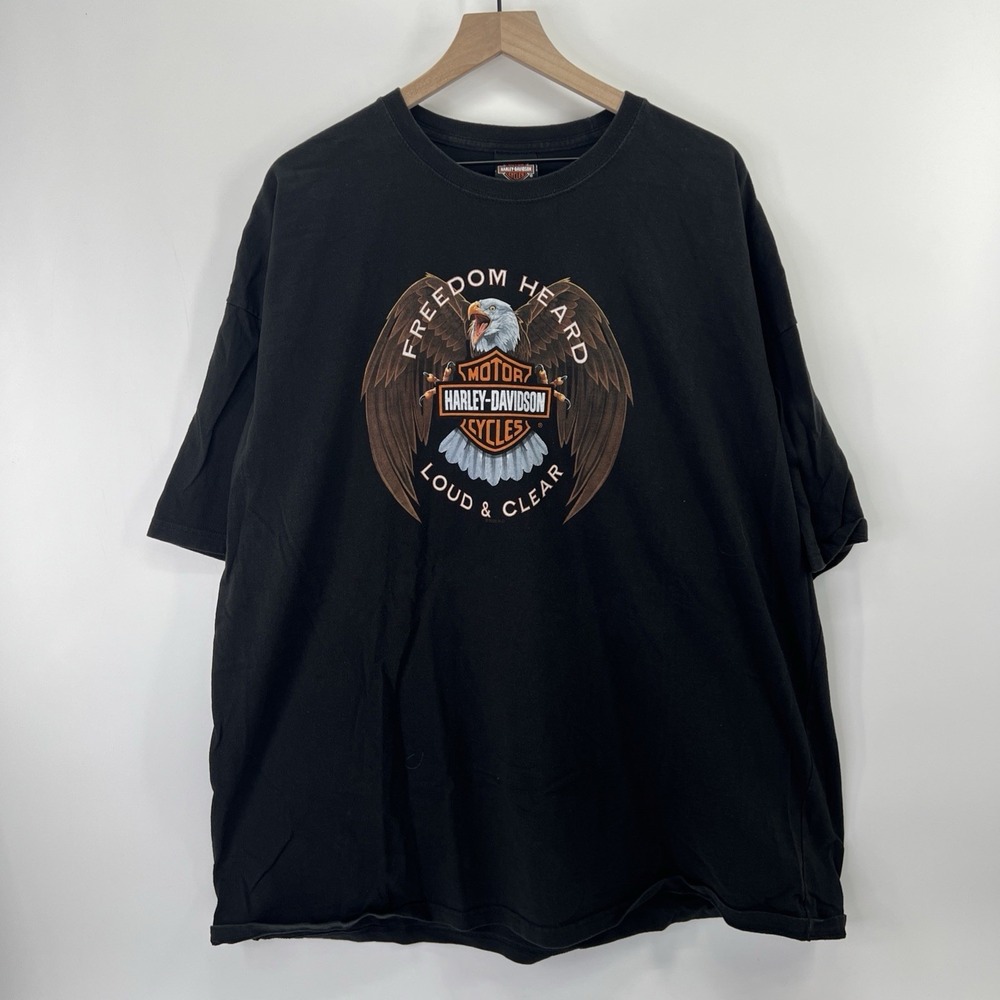 Harley Davidson T Shirt Mens 4XL Black Eagle Colorado Short Sleeve Tee